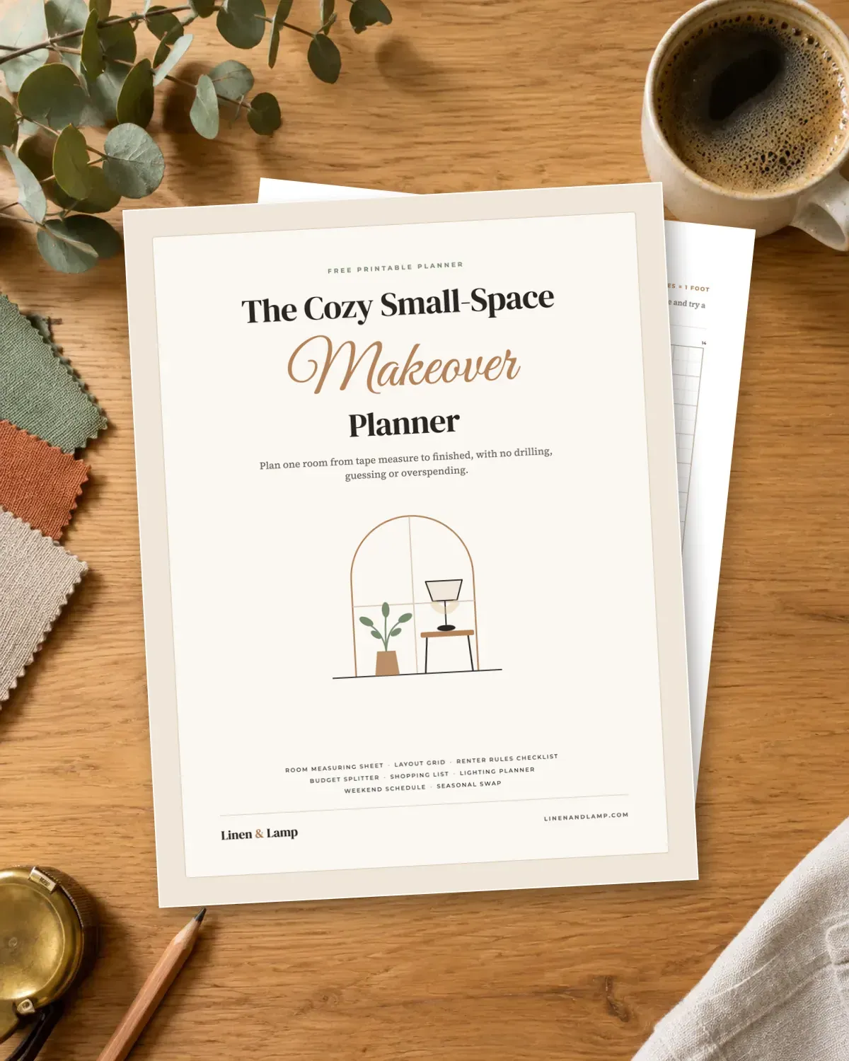 The Cozy Small-Space Makeover Planner cover